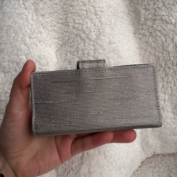 Lancome Silver Makeup / Cosmetics Bag / Mirrored Insert - Picture 12 of 12